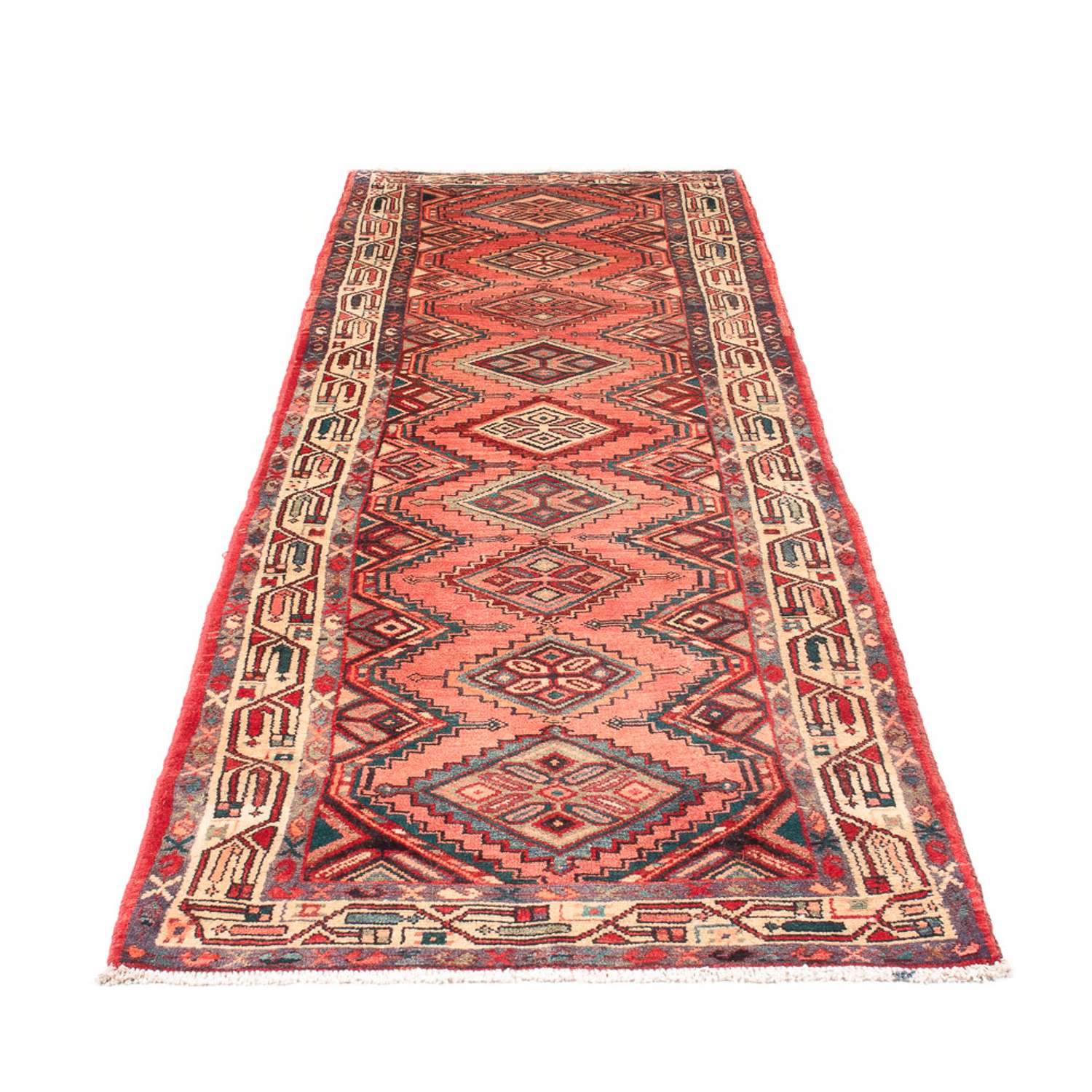 Tapis de couloir Tapis persan - Nomadic - 296 x 88 cm - rouge