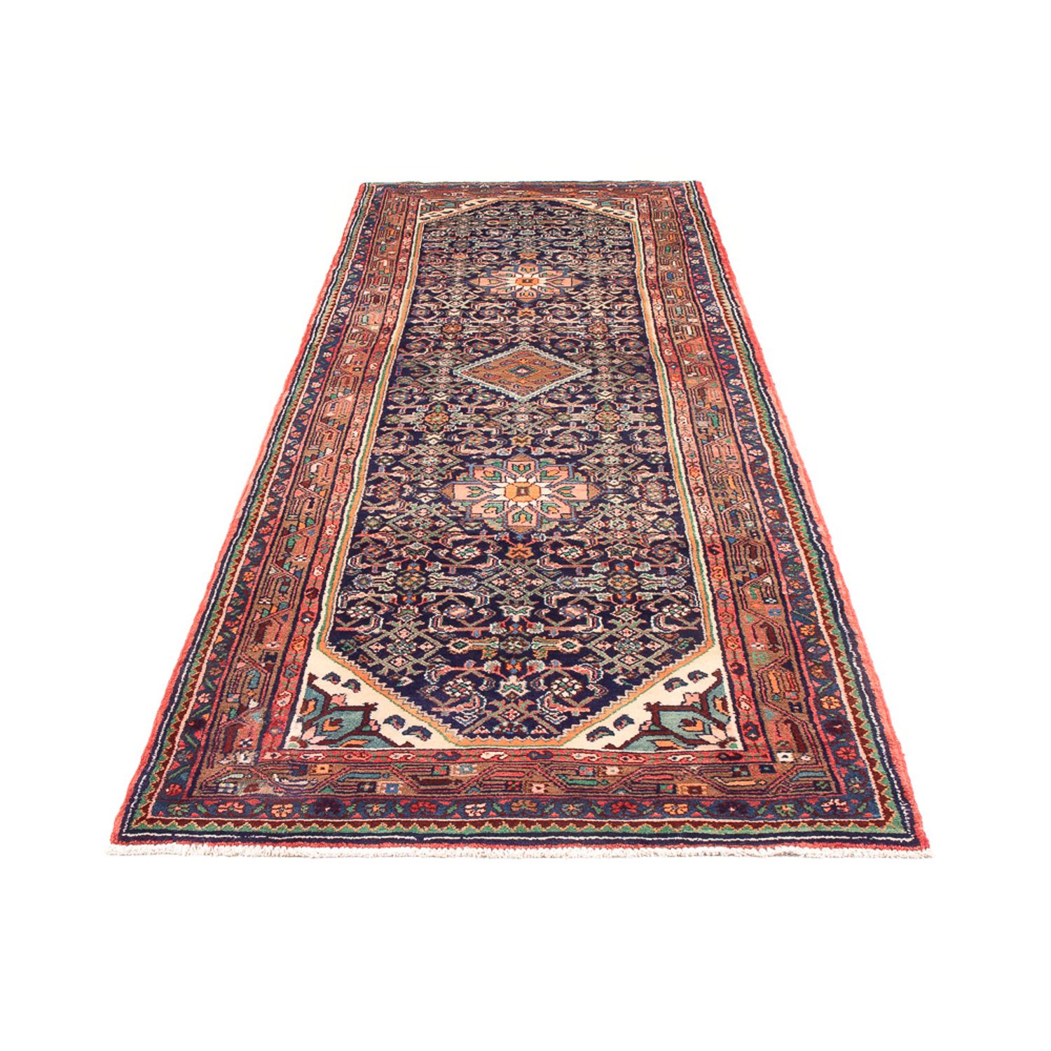 Tapis de couloir Tapis persan - Nomadic - 324 x 111 cm - bleu foncé