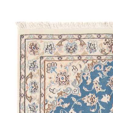 Tapete Persa - Nain - Premium - 138 x 76 cm - azul claro