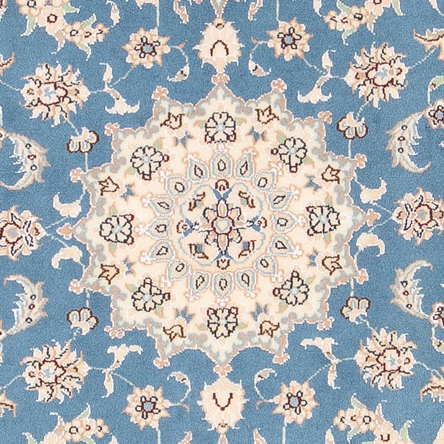 Perser Rug - Nain - Premium - 138 x 76 cm - light blue