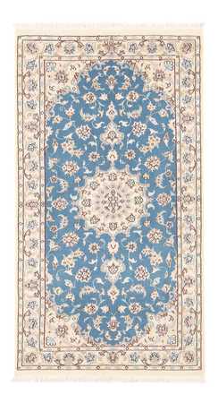 Alfombra Persa - Nain - Prima - 138 x 76 cm - azul claro