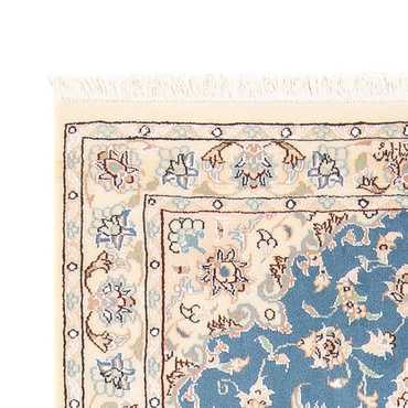 Tapete Persa - Nain - Premium - 138 x 76 cm - azul claro