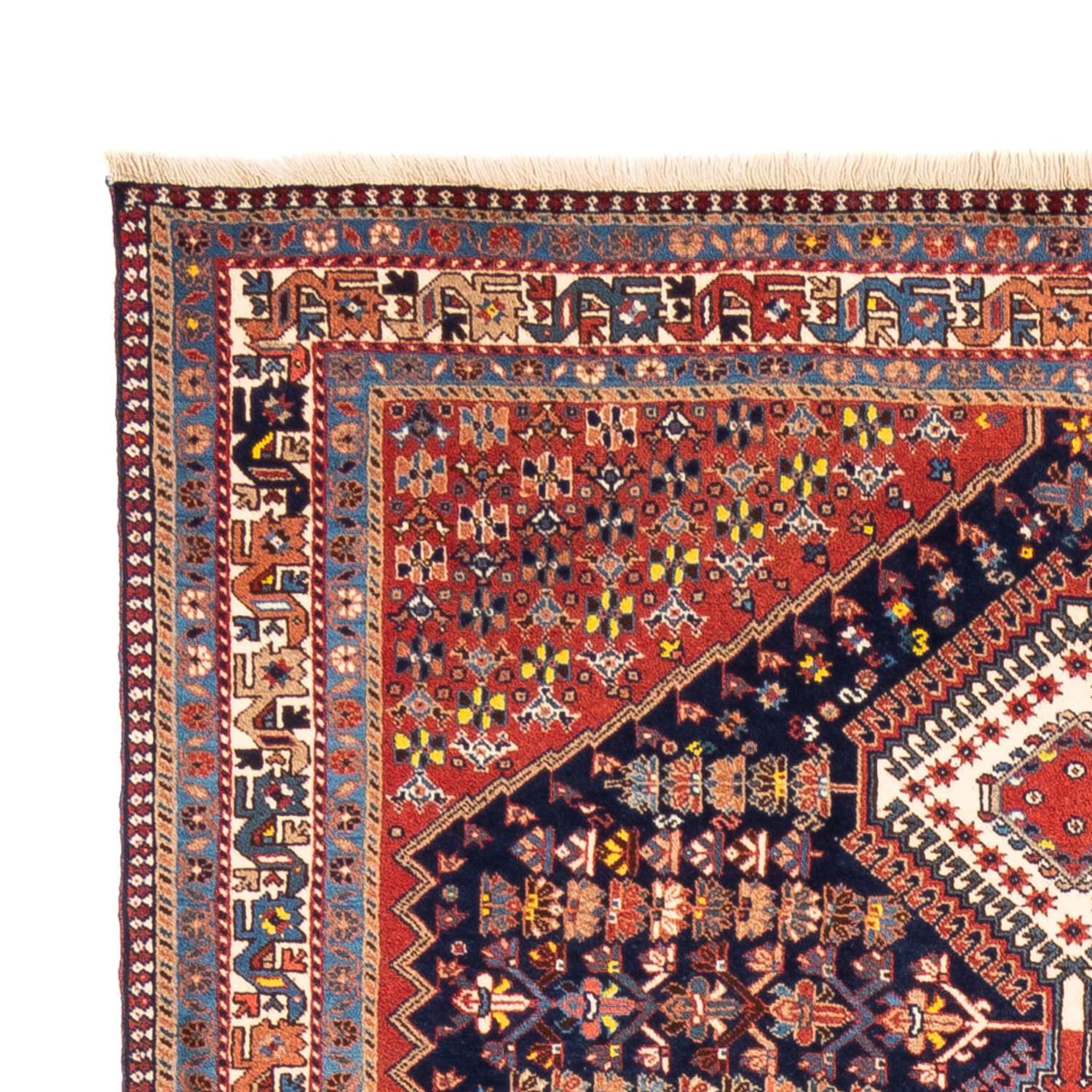 Tapis persan - Nomadic - 248 x 152 cm - bleu foncé