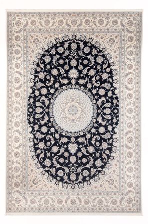 Alfombra persa - Nain - 355 x 248 cm - azul oscuro