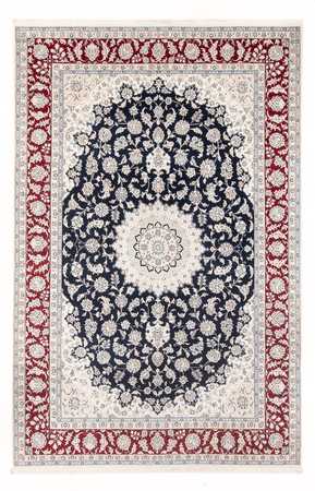 Tapis persan - Nain - 296 x 198 cm - bleu foncé