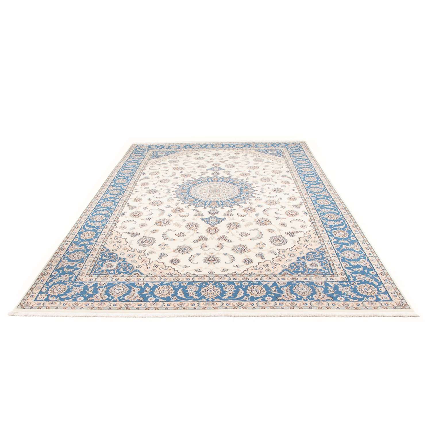 Tapis persan - Nain - Premium - 298 x 200 cm - crème