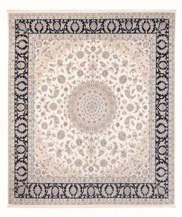 Tapis persan - Nain - Premium - 270 x 251 cm - crème