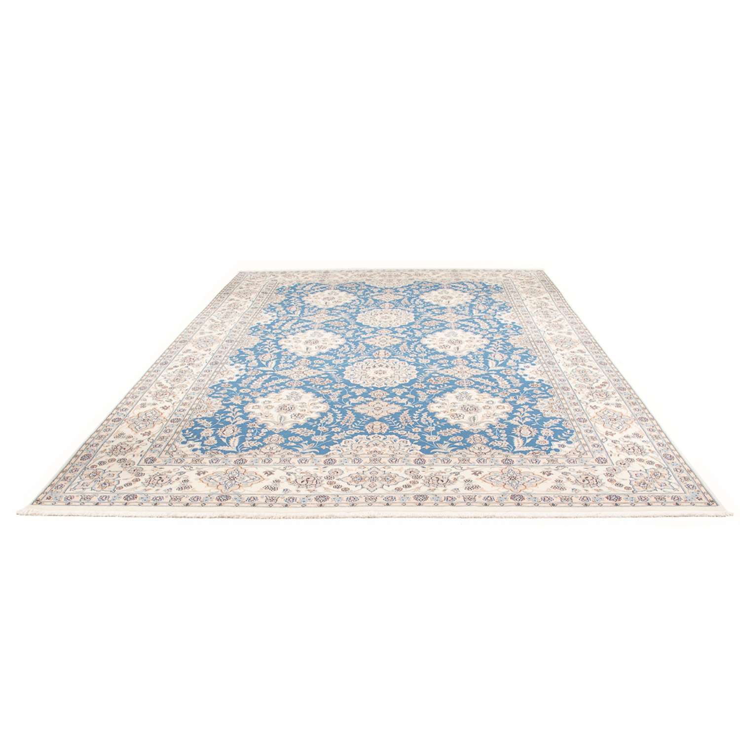 Perser Rug - Nain - Premium - 348 x 245 cm - light blue