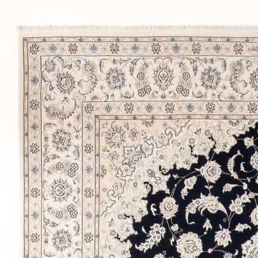 Tapis persan - Nain - Premium - 346 x 244 cm - bleu foncé