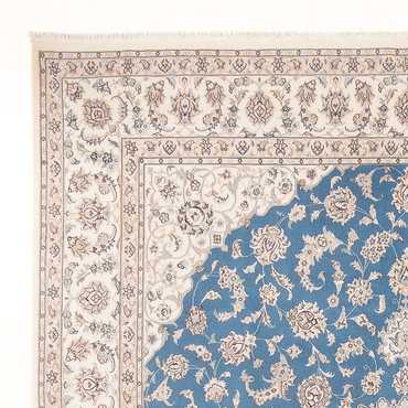 Tapis persan - Nain - Premium - 303 x 247 cm - bleu clair