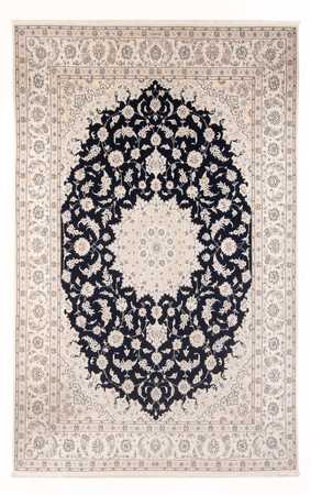 Alfombra Persa - Nain - Prima - 340 x 246 cm - azul oscuro