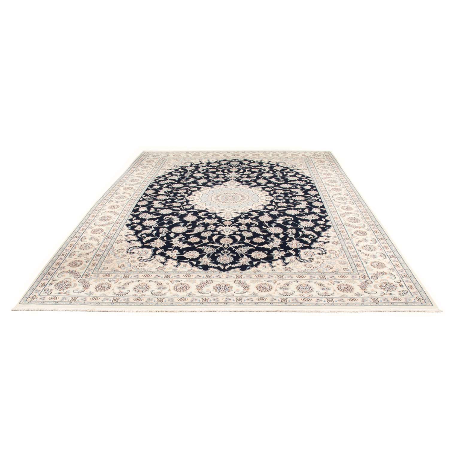 Perser Rug - Nain - Premium - 342 x 246 cm - dark blue