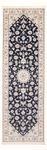 Runner Perser Rug - Nain - Premium - 241 x 83 cm - dark blue