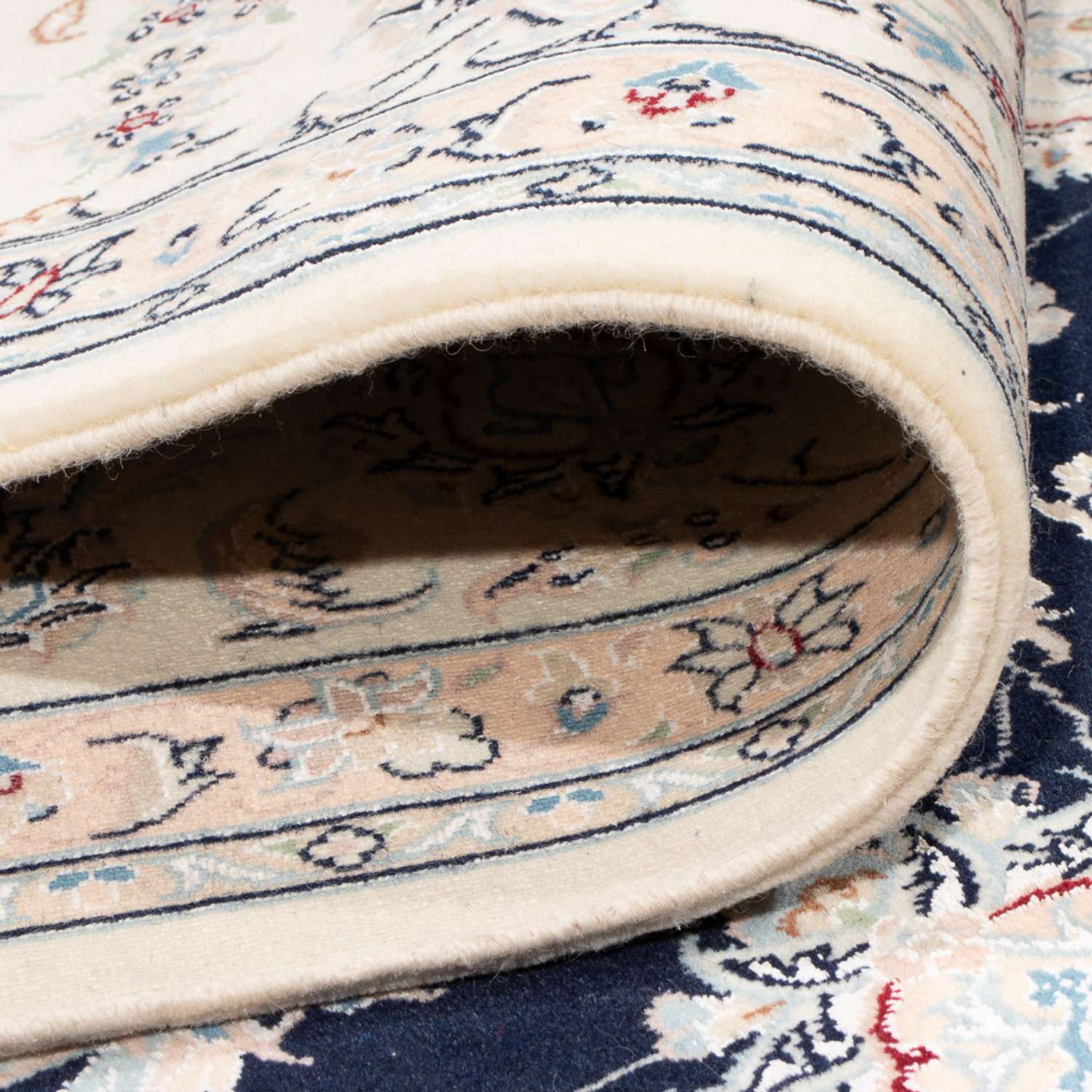 Perzisch tapijt - Nain - Premium - 342 x 248 cm - donkerblauw