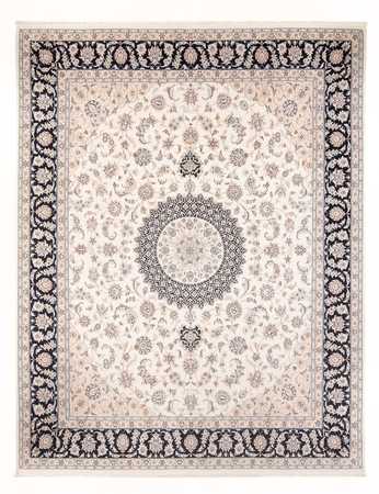 Tapis persan - Nain - Premium - 307 x 252 cm - crème