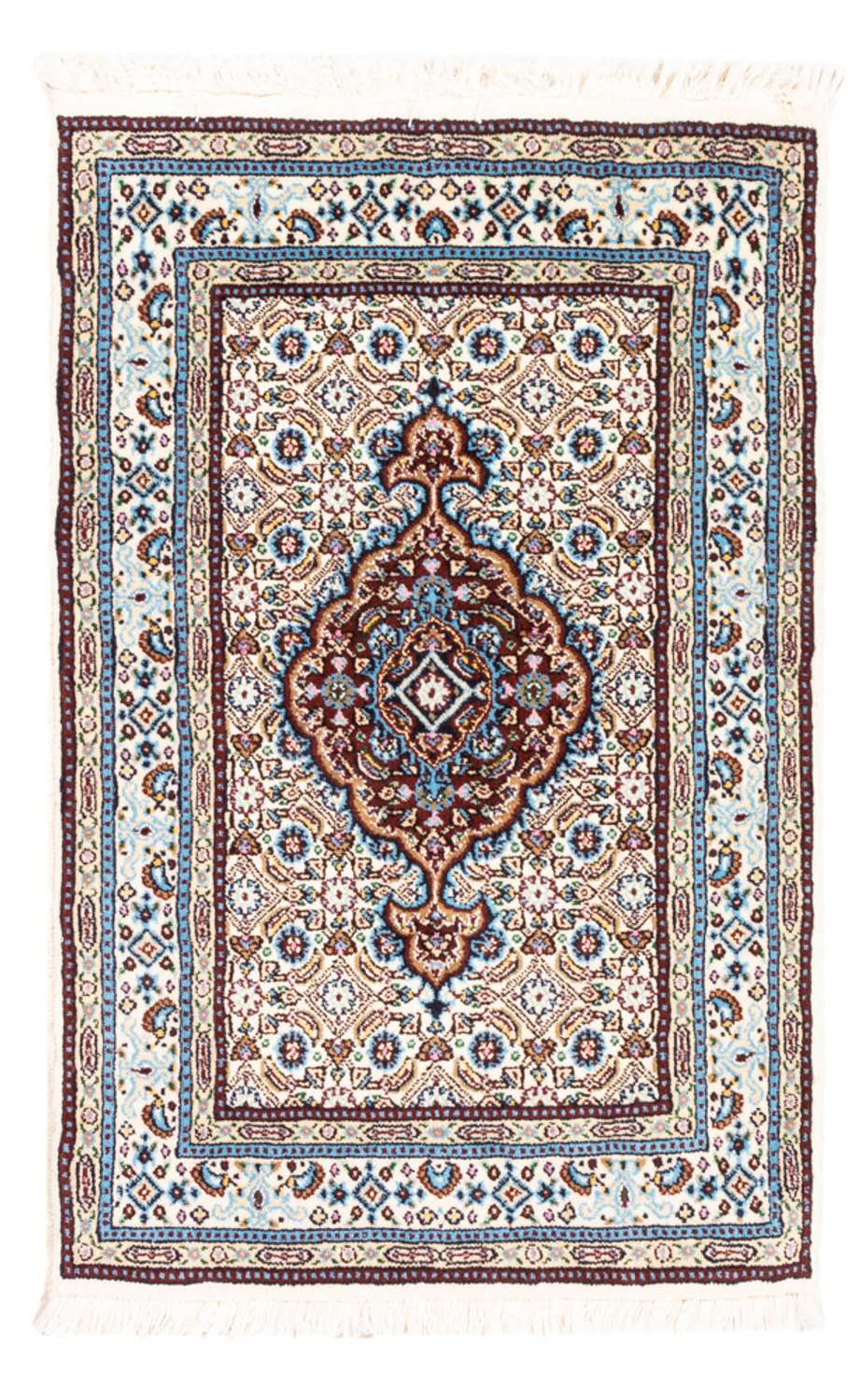 Tapis persan - Classique - Royal - 90 x 60 cm - rouge foncé