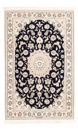 Tapis persan - Nain - Premium - 159 x 105 cm - bleu foncé