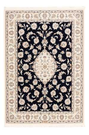 Tapis persan - Nain - Premium - 152 x 107 cm - bleu foncé