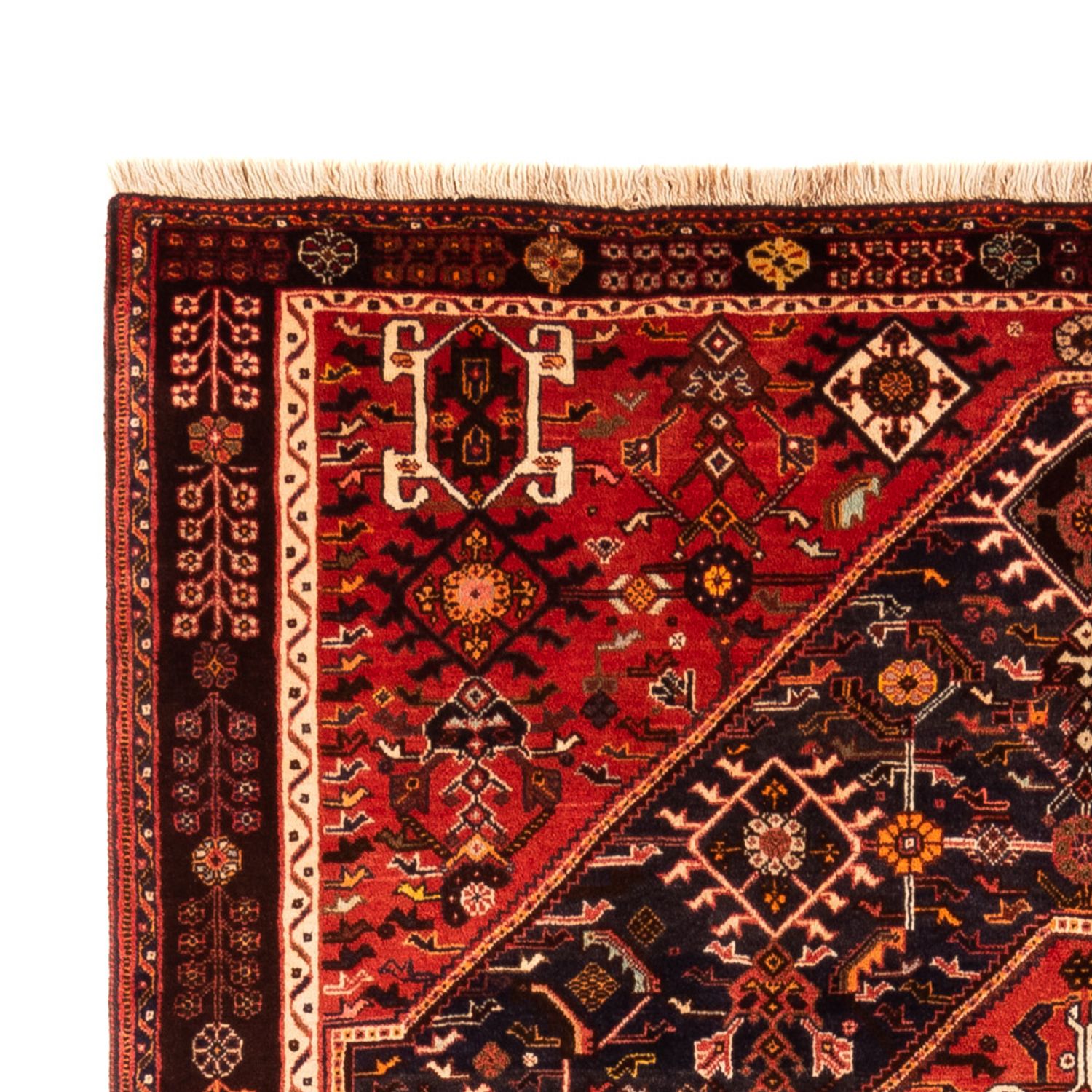 Tapis persan - Nomadic - 305 x 188 cm - rouge foncé