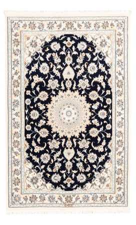 Alfombra Persa - Nain - Prima - 154 x 104 cm - azul oscuro