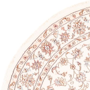 Perzisch tapijt - Tabriz rond  - 153 x 150 cm - crème