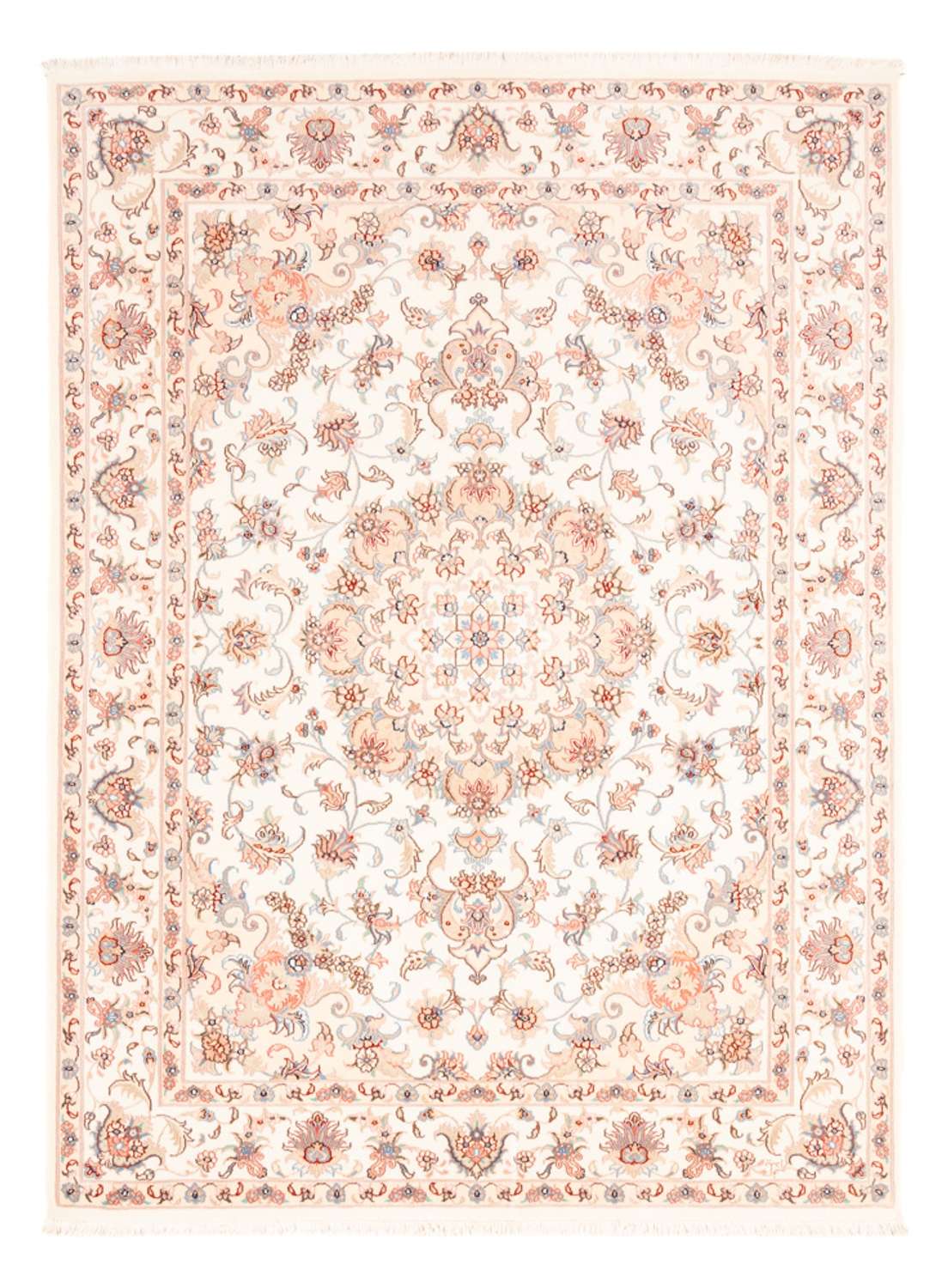 Perzisch tapijt - Tabriz - 203 x 150 cm - crème