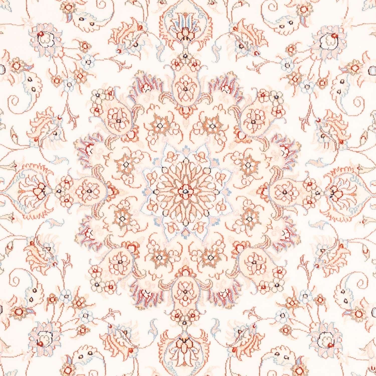 Perzisch tapijt - Tabriz rond  - 154 x 147 cm - crème