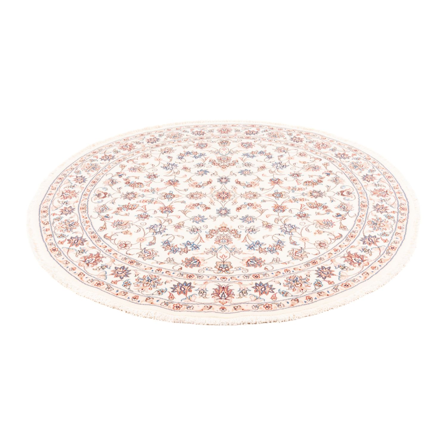 Perzisch tapijt - Tabriz rond  - 152 x 146 cm - crème