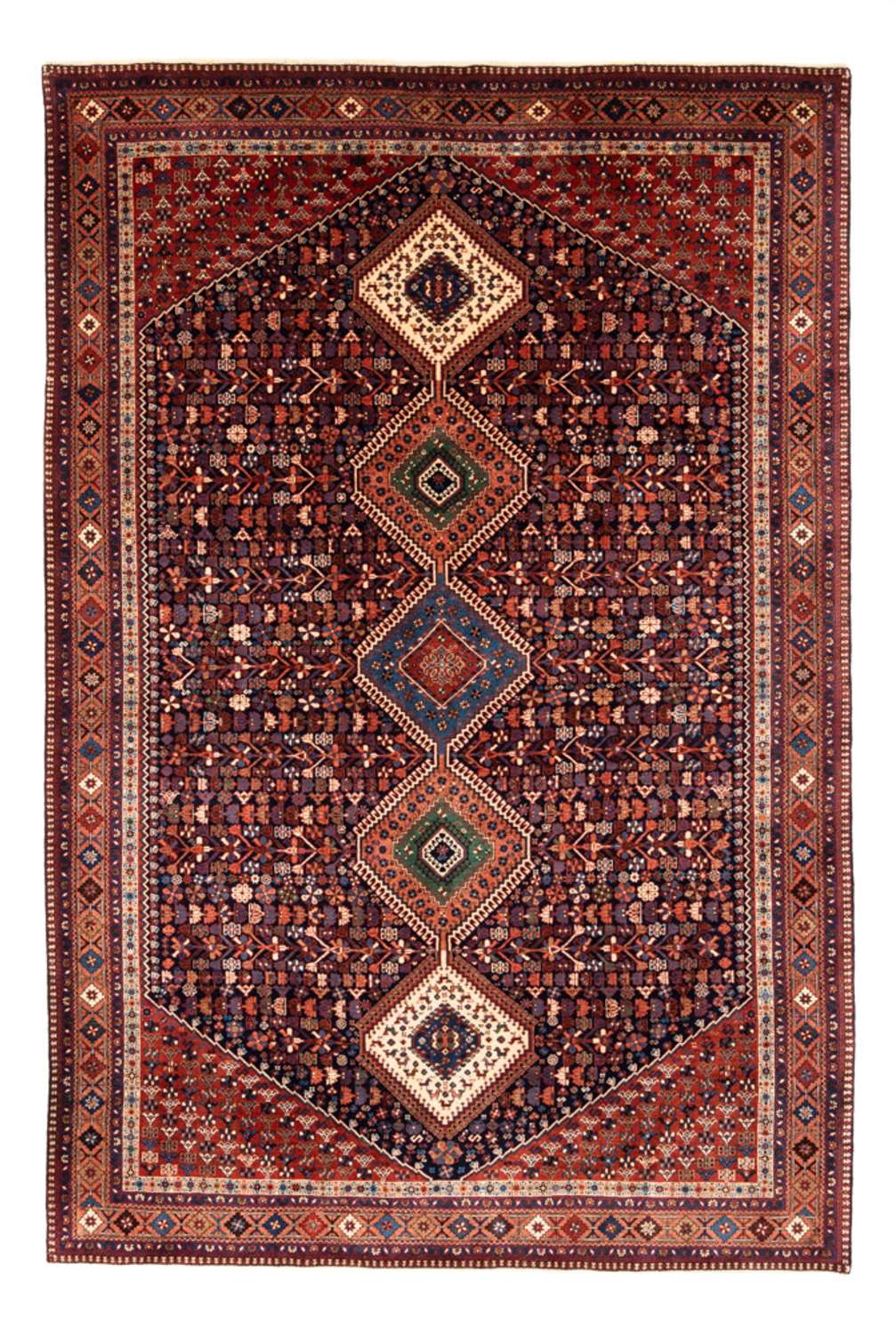 Persisk matta - Nomadic - 304 x 205 cm - bordeaux röd