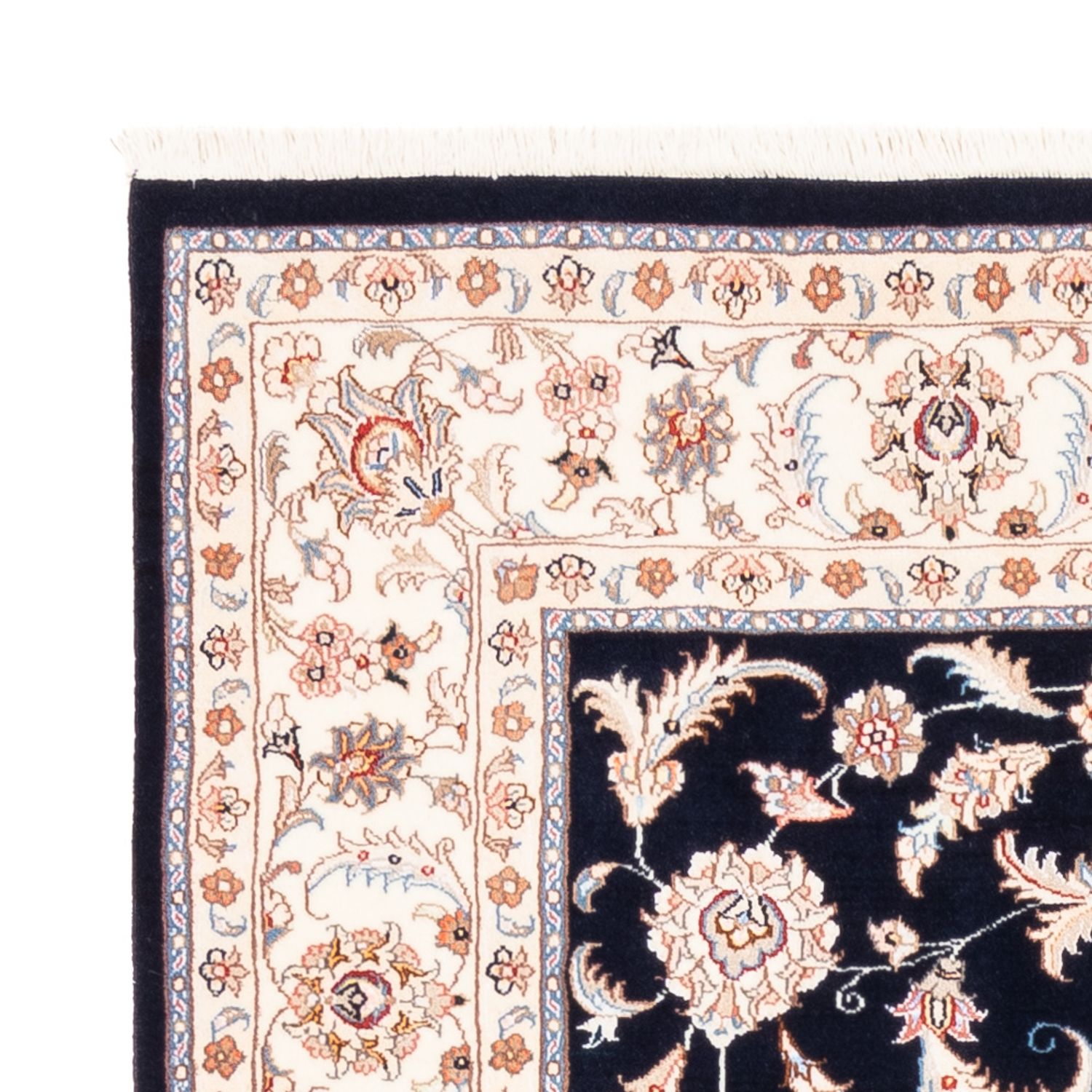 Tapete Persa - Tabriz - 200 x 150 cm - azul escuro