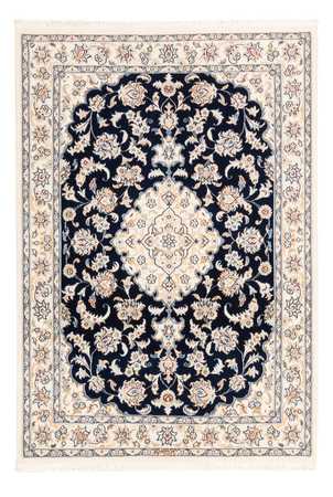 Tapete Persa - Nain - Premium - 151 x 108 cm - azul