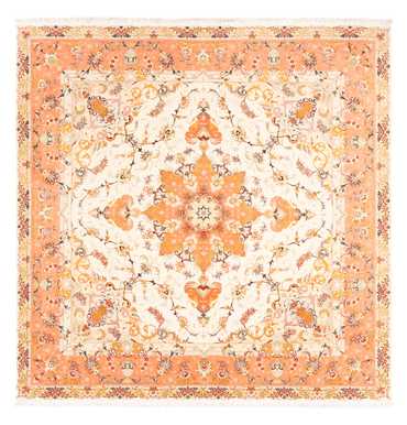 Perserteppich - Täbriz - Royal quadratisch  - 205 x 203 cm - creme