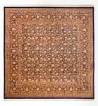 Jedwabny dywan - Ghom Silk - Premium kwadratowy  - 247 x 243 cm - ciemny beż