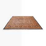 Hedvábný koberec - Ghom Silk - Premium čtvercový  - 247 x 243 cm - tmavě béžová