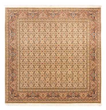 Alfombra Persa - Tabriz - Real cuadrado  - 206 x 204 cm - beige oscuro