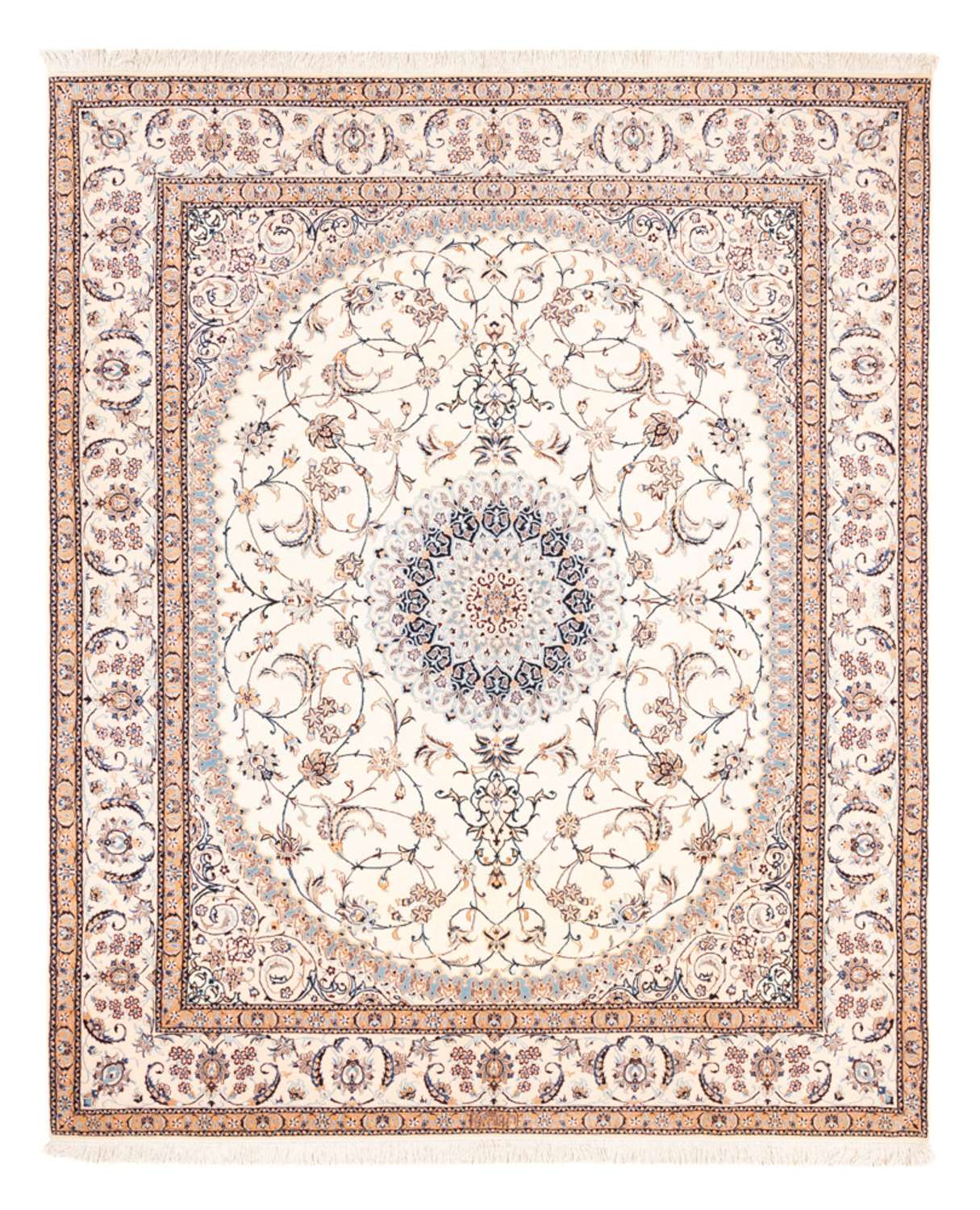 Persisk matta - Nain - Premium - 240 x 203 cm - grädde