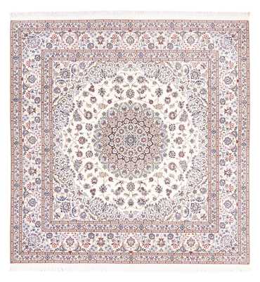 Tapis persan - Nain - Premium carré  - 203 x 201 cm - crème