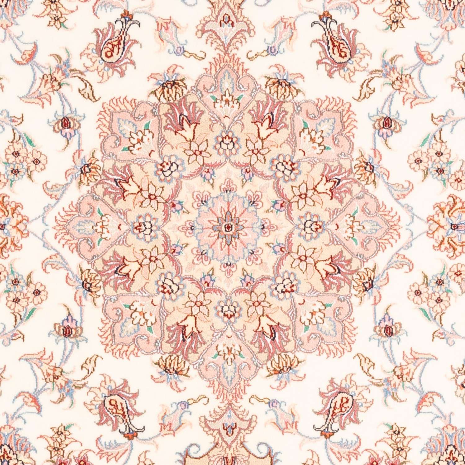 Persisk matta - Tabriz - 198 x 149 cm - grädde