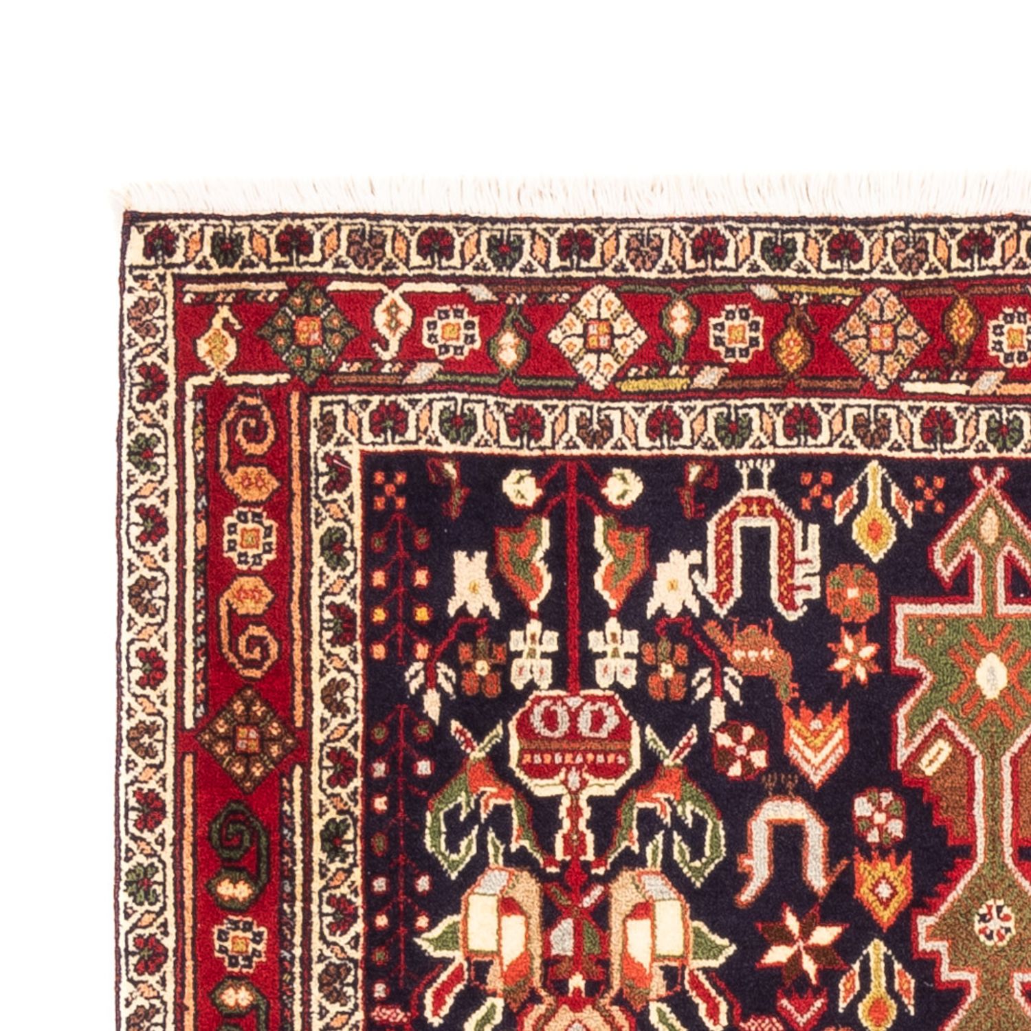 Tapis persan - Nomadic - 154 x 100 cm - rouge bordeaux