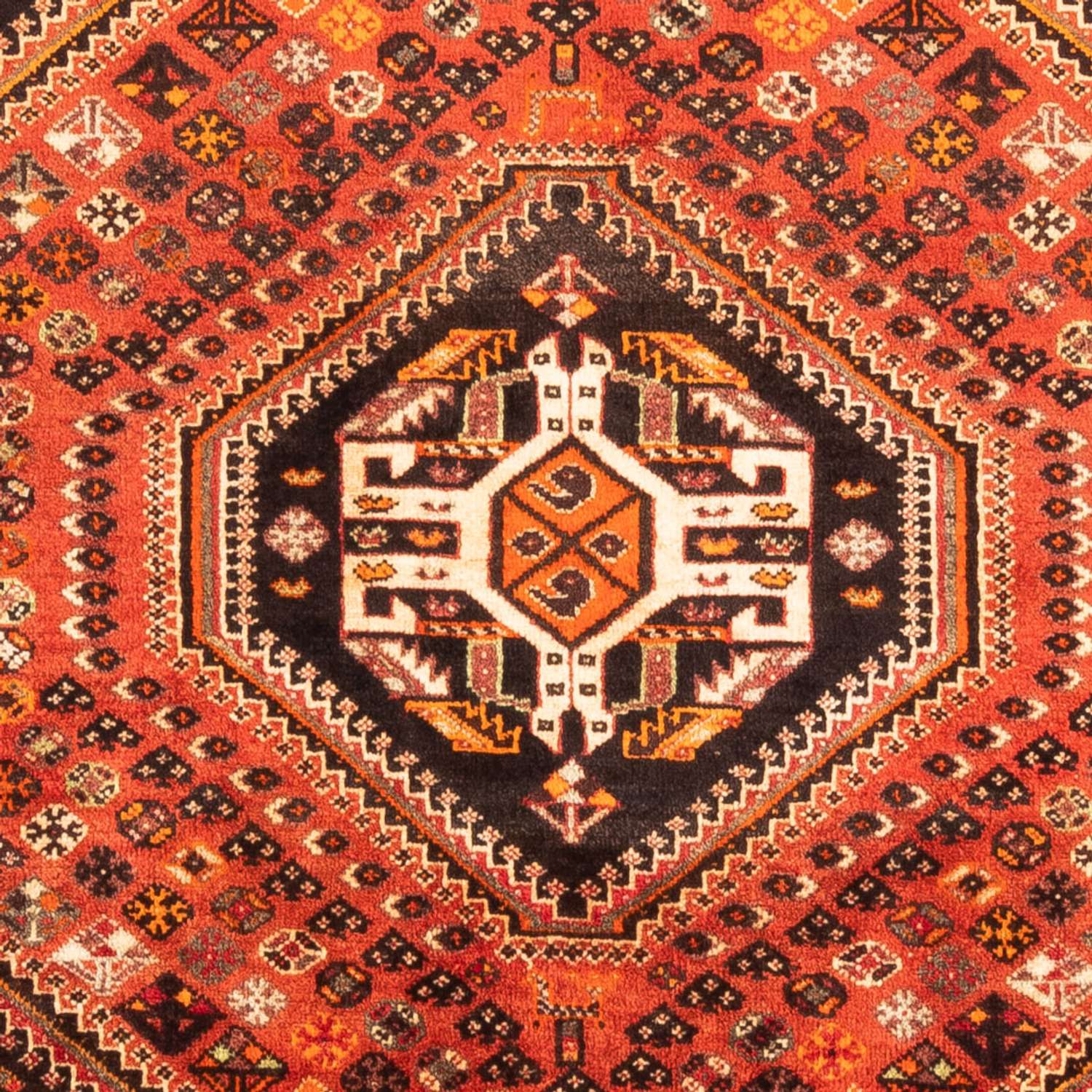 Alfombra persa - Nómada - 154 x 117 cm - rojo claro