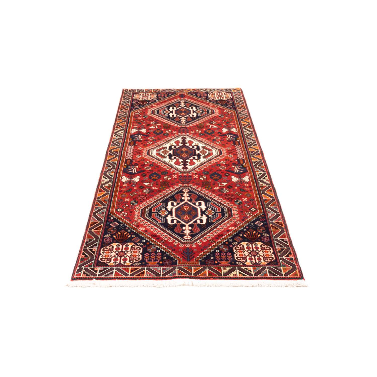 Tapis de couloir Tapis persan - Nomadic - 205 x 80 cm - rouge