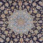 Tapis persan - Keshan - 390 x 266 cm - bleu foncé