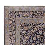 Tapete persa - Keshan - 390 x 266 cm - azul escuro