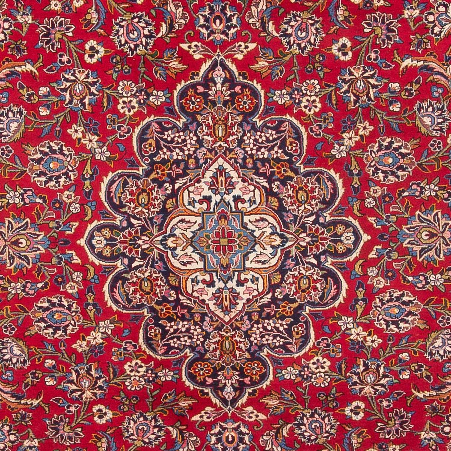 Persiska mattor - Keshan - 394 x 295 cm - röd