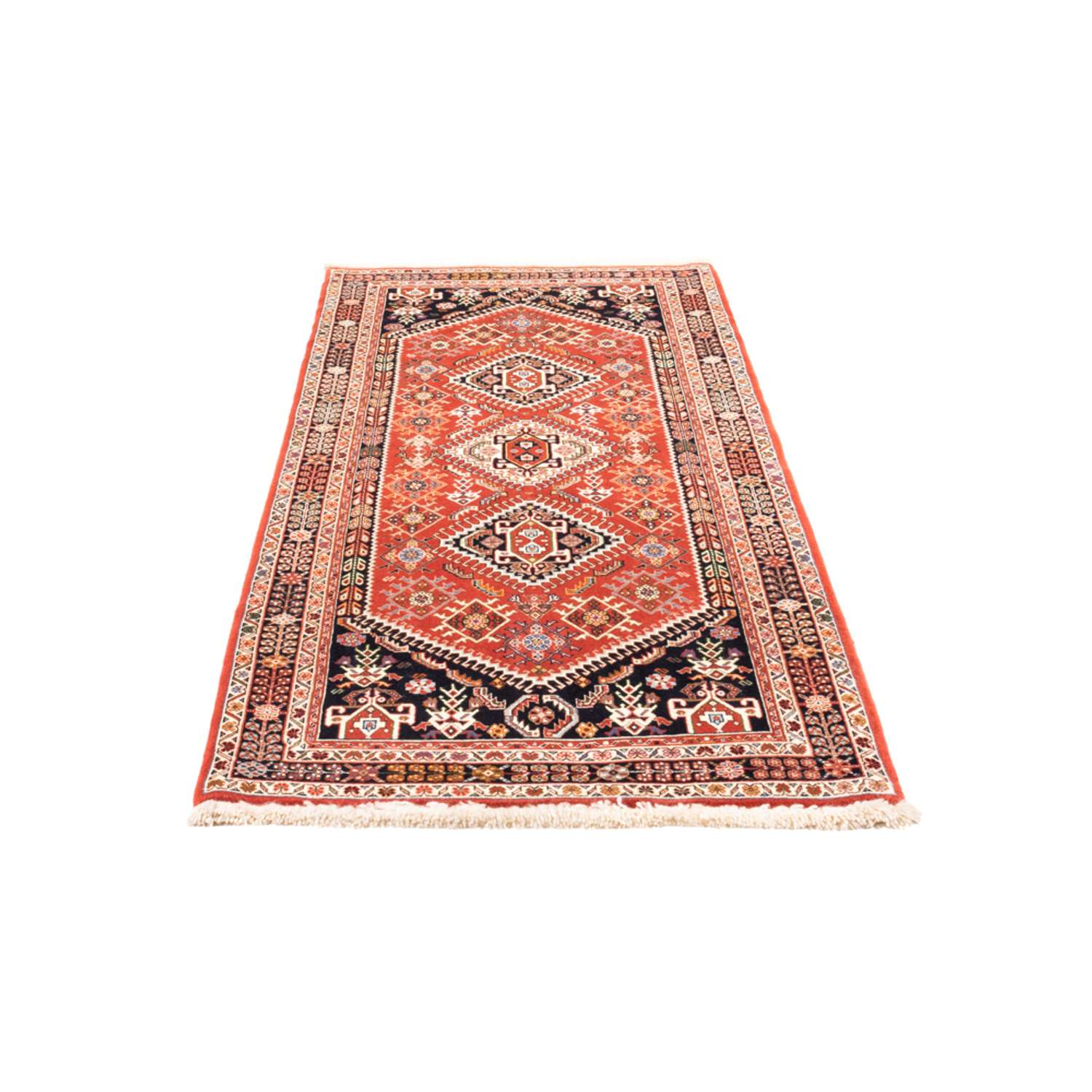 Loper Gabbeh Tapijt - Kashkuli Perzisch - 206 x 87 cm - oranje