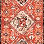 Runner Gabbeh-matta - Kashkuli Persiska - 206 x 87 cm - orange