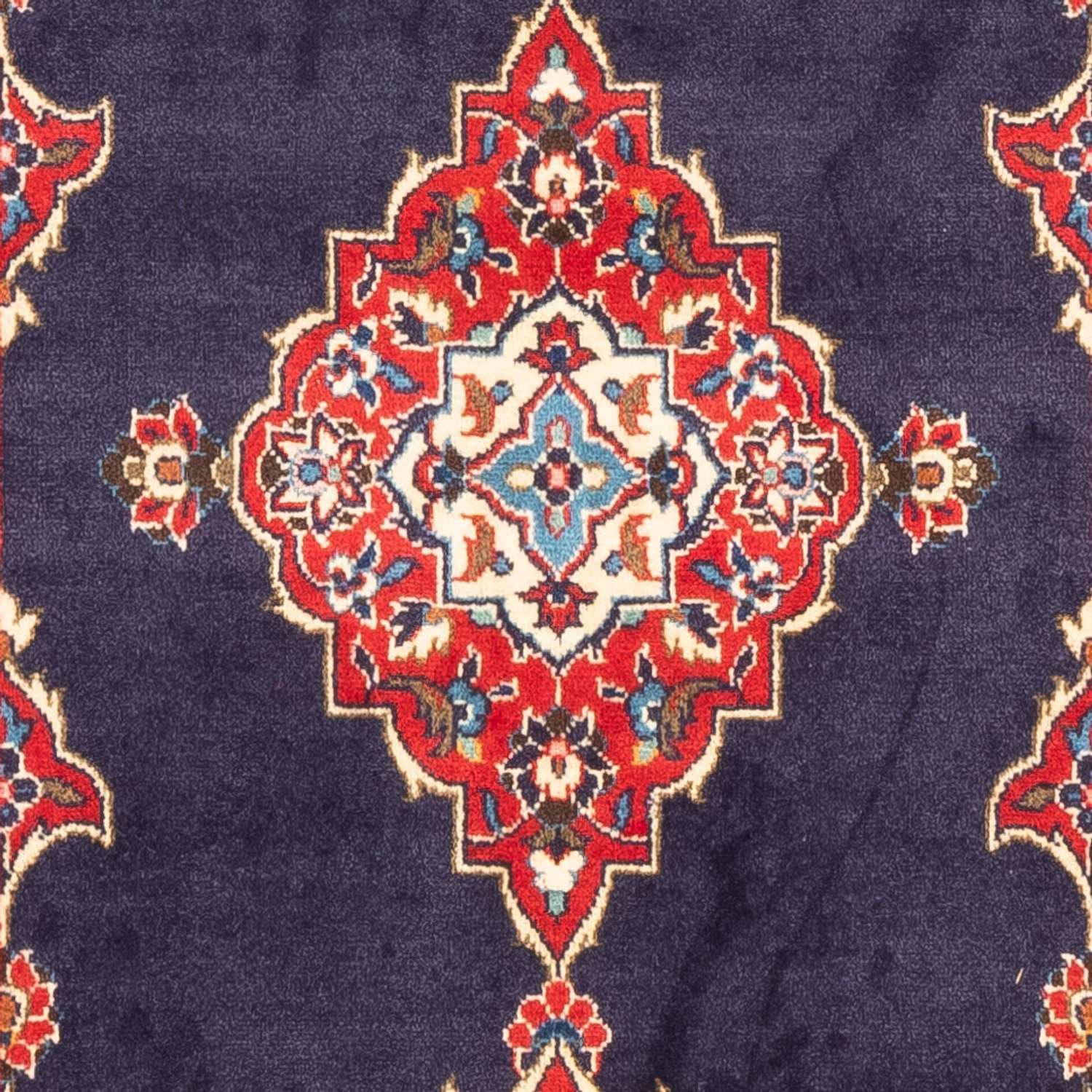 Tapis persan - Keshan - 142 x 90 cm - bleu foncé