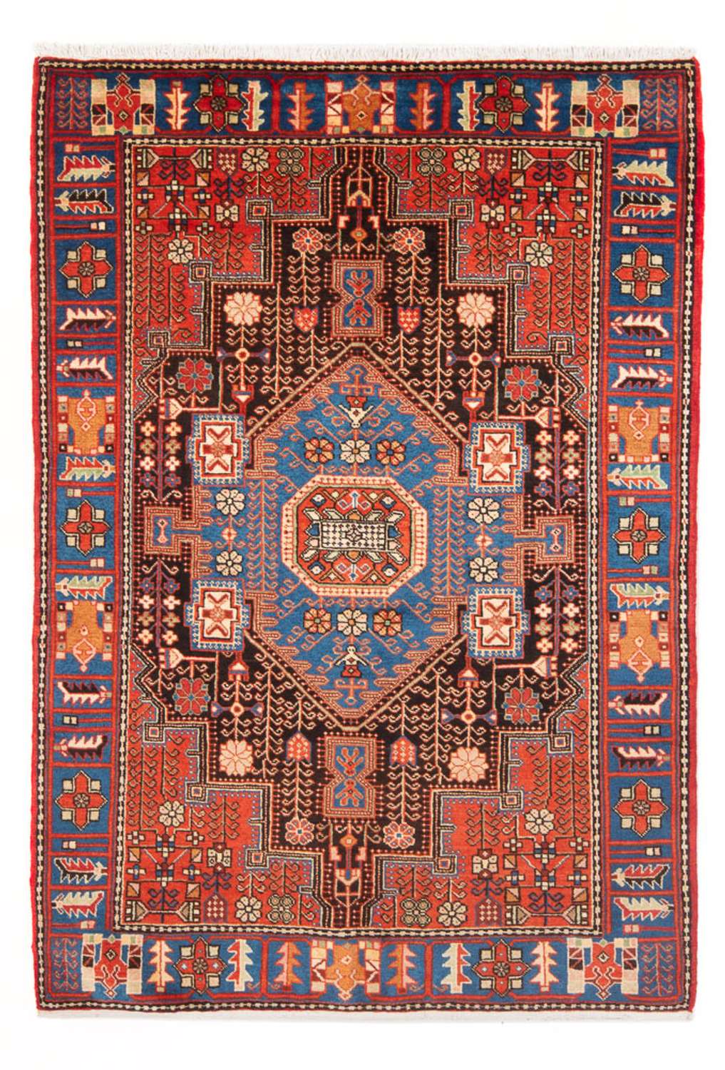 Perski dywan - Nomadyczny - 204 x 136 cm - niebieski