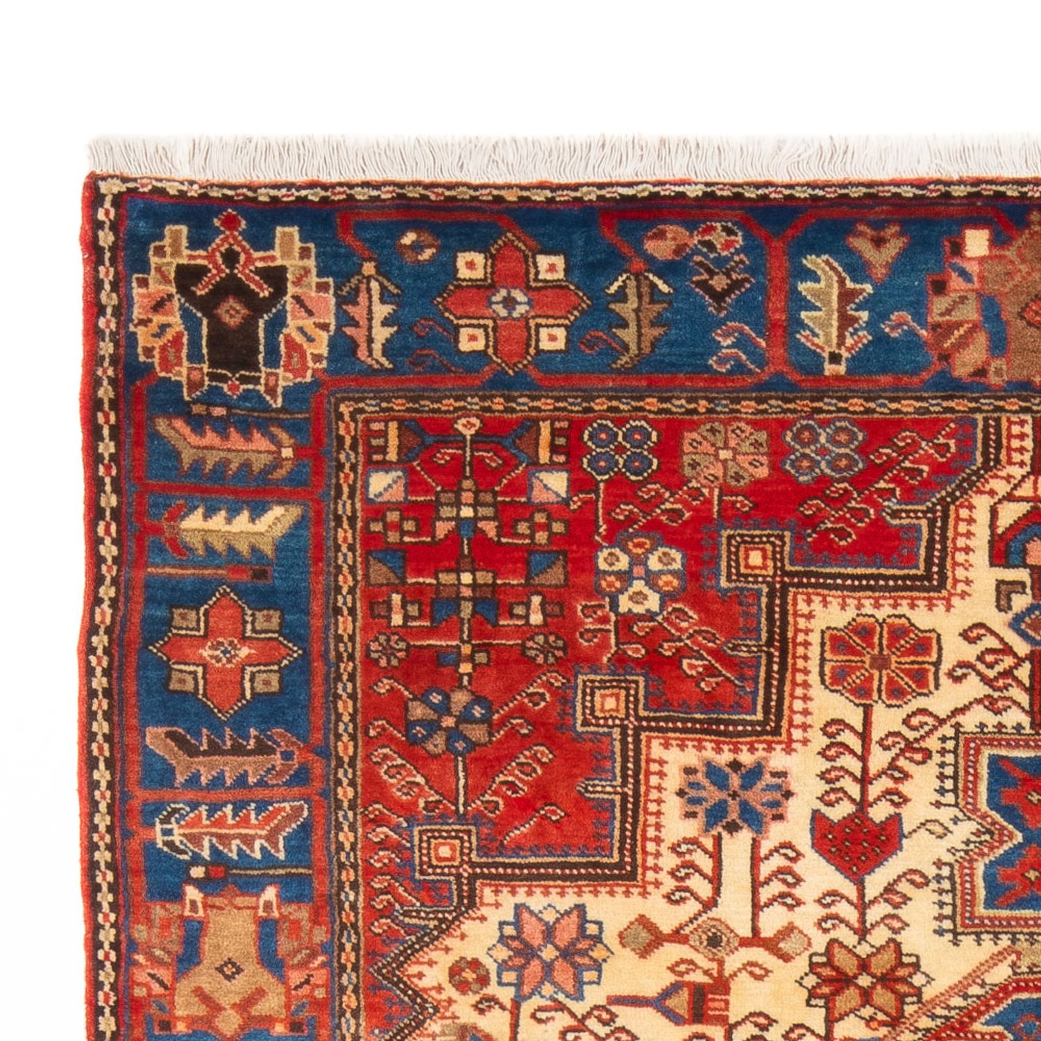 Tapis persan - Nomadic - 210 x 142 cm - bleu