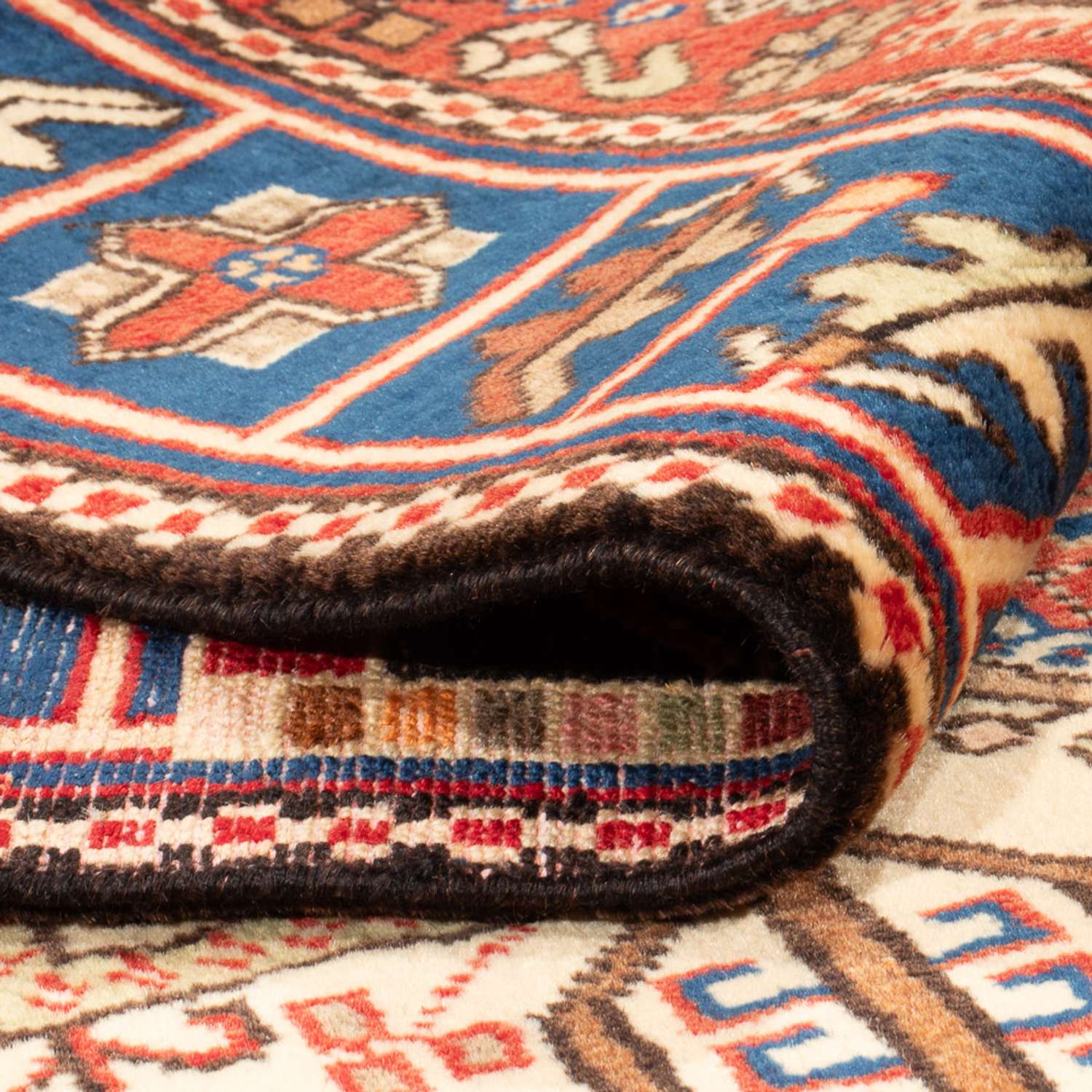 Perski dywan - Nomadyczny - 190 x 136 cm - niebieski
